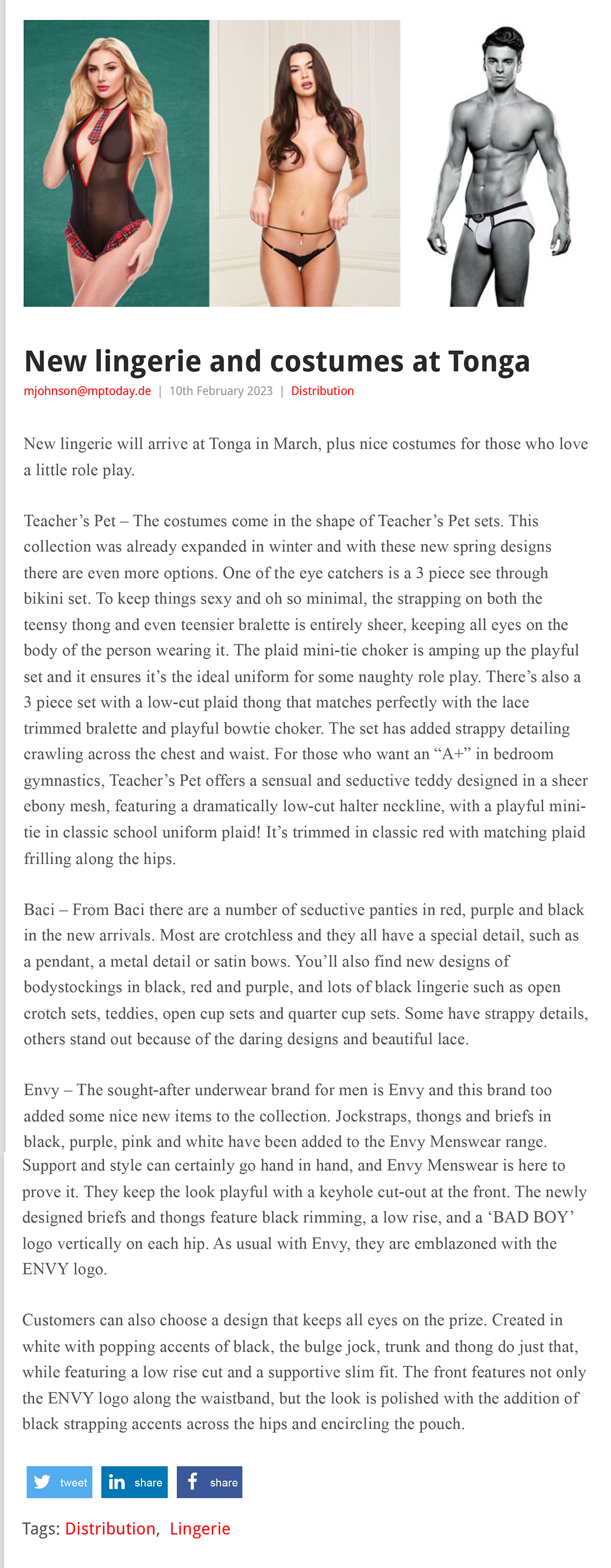 2023-02 EAN Online - lingerie and costumes